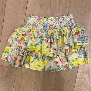Floral Ruffle Skirt